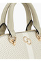 Monogram Print Dome Bag with Double Handle - 3