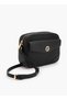 Monogram Embossed Crossbody Bag with Zip Closure - 3