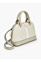 Monogram Print Dome Bag with Double Handle - 4