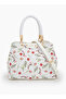 Floral Print Tote Bag with Double Handles