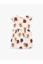 Ruffle Detail Floral Print Pink Baby Girl Dress 6Smg80027Ak - 3