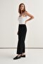 Women's Straight Cut Pencil Pants Black - 3