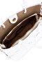 Women's Faux Leather White Shoulder Bag - 5