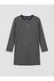 Özmarka New Season Crew Neck Striped Girls' Dress