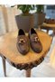 Vega Women's Loafer Beaded Soft Suede Anatomical Shoes C330-Brown - 5