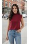 Women's Sleeveless Body Zero Sleeve Turtleneck Badi Super Quality Turtleneck Red - 3