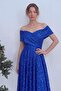 Women's Off-Shoulder Sequined Midi Length Evening Dress Cobalt Blue, Red, White, Black - 3