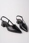 Wonder Pointed Toe Open Back Women's Low Heel Shoes