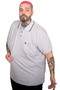 Mode XL Large Size Men's Lycra Single Jersey Polo Neck T-Shirt with Pockets 21558 Dark Gray - 2