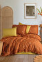 Ranforce 100% Cotton Embroidered Ruffle Duvet Cover Set - 2