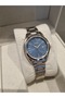 Metallic Steel Bracelet 10 Atm Water Resistant Light Blue Dial Sapphire Glass Women's Wristwatch - 2