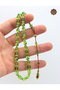 Transparent Green Barley Cut Special System Tasseled Fire Amber Prayer Beads 201025212 - 3
