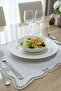 Embroidered Cut-Out Plate American Service Plate (1 Piece)