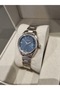 Metallic Steel Bracelet 10 Atm Water Resistant Light Blue Dial Sapphire Glass Women's Wristwatch - 4