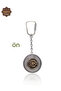 Ayyıldız and Midyat Souvenir Double Sided Oxidized Silver Filigree Keychain 201025168 - 4