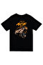 One Piece - Portgas D. Ace - Anime Printed Unisex 100% Cotton Black T-Shirt