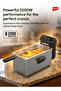 IDF 1003 3L Deep Fryer 2000W 130–190°C Non-Stick Tank SS Design 3L Oil Caps Indicator lights - 3