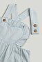 Denim Dungarees, Bodysuit and Headband Outfit - 3