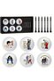 WHITE 13 Pcs Patriotic Golf Balls Gifts Set 6 USA Flag Ball 6 Tees and 1 Box 4th of July Golf Ball a - 7