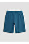 Blue Boy's Shorts with Elastic Waist - 2