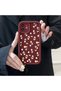 Redmi Note 12 Pro 5g Compatible Cute Flower Pattern Burgundy Phone Case Soft Silicone - 2