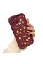 Realme C21Y/C25Y Compatible Cute Flower Patterned Burgundy Phone Case Soft Silicone - 2