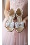 (Minican) Children's Evening Dress Shoes with Heels Gold - 5