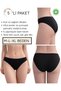 5-Pack Women's Slip Panties Laser Cut No Seam Flexible Cotton Modal M/L/Xl