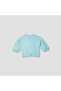 Cat Applique Sweatshirt with Long Sleeves - 3