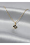 3S Premium Gold Steel Geometric Stone Necklace - 3