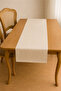 Luxury Gardenia Linen Runner 35X150 Cm, Stylish & Natural Table Decoration - 3