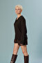 Lace-Detail V-Neck Sweater - 2