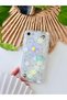 Flexible Silicone Case with Handle and Blue Flower Design Toy, Compatible with iPhone 7 - 8- Se 2020 - Se 2022