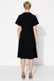 Women's Plus Size Dress Shirt Double Breasted Collar Short Sleeve Woven Knit Midi Length Plain Pattern A-Line - 6
