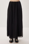 Wrinkled Effect Tulle Chiffon Skirt Lzv0055 Black - 5