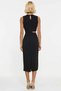 Women's Midi Dress Crew Neck Sleeveless Lined A-Line Woven Fabric Cut Out Detail Plain Pattern - 6