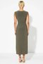 Women's Dress A-Line Bell Form Sleeveless Crew Neck Knitted Midi Lined Plain Pattern Stretchy Thick Sandy - 6