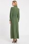 Women's Maxi Dress Collar Long Sleeve Cuffed Jessica Woven Fabric A-Line Plain Unlined Stylish - 6