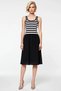 Women's Maxi Dress A-Line Pool Collar Sleeveless Striped Top Knitwear Woven Unlined Slim Fit - 5