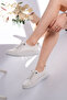 Women's Daily Lace-Up Sneaker with Comfortable Sole, Stylish Minimal Design - 2
