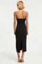 Women's Maxi Dress Strapless Collar Sleeveless Pattern Woven Plain Pattern Accessory Detailed Unlined - 6