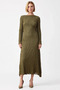 Women's Maxi Dress Bodycon Crew Neck Long Standard Sleeve Lined Lace Knitted Fabric Plain Pattern - 4