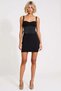Women's Mini Dress Corset Look Heart Collar Thick Straps Sleeveless Molded Satin Woven Short Length - 5