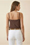 Women's Khverengi Degaje Collar Adjustable Rope Strap Sandy Fabric Athlete Blouse - 6