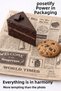 Oily Presentation Paper 25X35Cm |   Retro Coffee & Bread Patterned |   50 Pieces |   Stylish Serving Paper |   Greaseproof Paper - 8