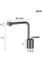 Bathroom Sink Faucet New Model Design Anthracite Color Imported with 7 Years Warranty - 5
