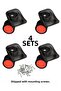 Suitcase Wheel Double Caster 01 4 Pieces Red