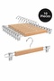 10 Pieces - Clothes Hanger Wooden Hanger Skirt Hanger with Pegs