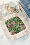 Tropical Tiger Forest Fringed Presentation Napkin-Wild Nature Bohemian Green Beige Coaster Serving Napkin - 4