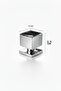 5-Piece Metal Square Handle – Shiny Chrome Cabinet Drawer Handle – Modern Furniture Door Handle - 2